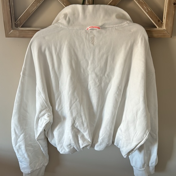 Free People Valley Girl Pullover NWOT White Large - Picture 8 of 10